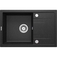 DEANTE Sudoper Corio, granit, grafit, 1-korito, s ocjednom plohom, 670x440x175 mm, 3,5"+SpaceSaver